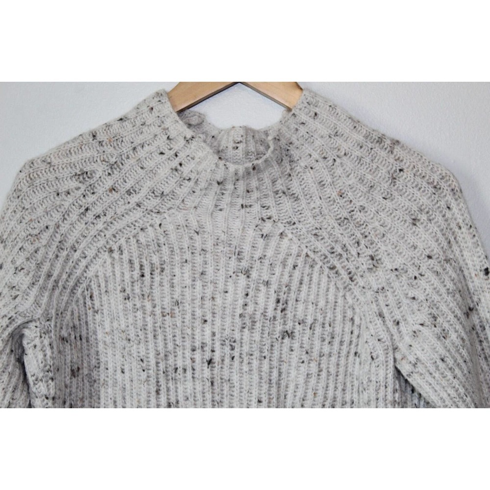 Madewell Donegal Northfield Mockneck Sweater Ivory Women's Size Small H13899 - Picture 5 of 11